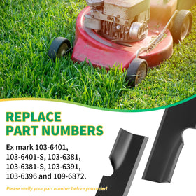 Bularie three-pack blades ready for fast replacement and consistent performance.