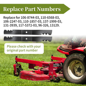 Bularie blades compatible with Toro Time Cutter models.