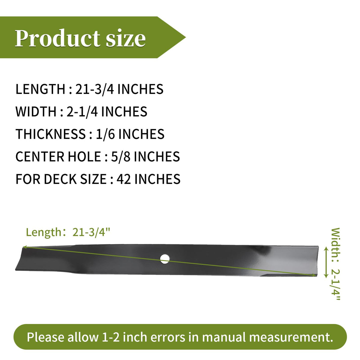 Bularie two-blade pack provides ready replacement for maintenance.