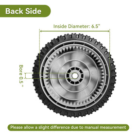 Bularie two-pack front-wheel assembly for even wear