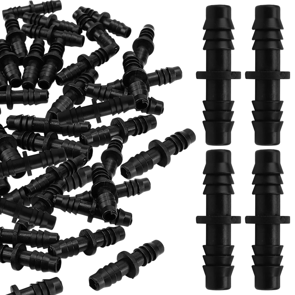BuleVina barbed connectors secure 8/11mm tubing for reliable garden watering.