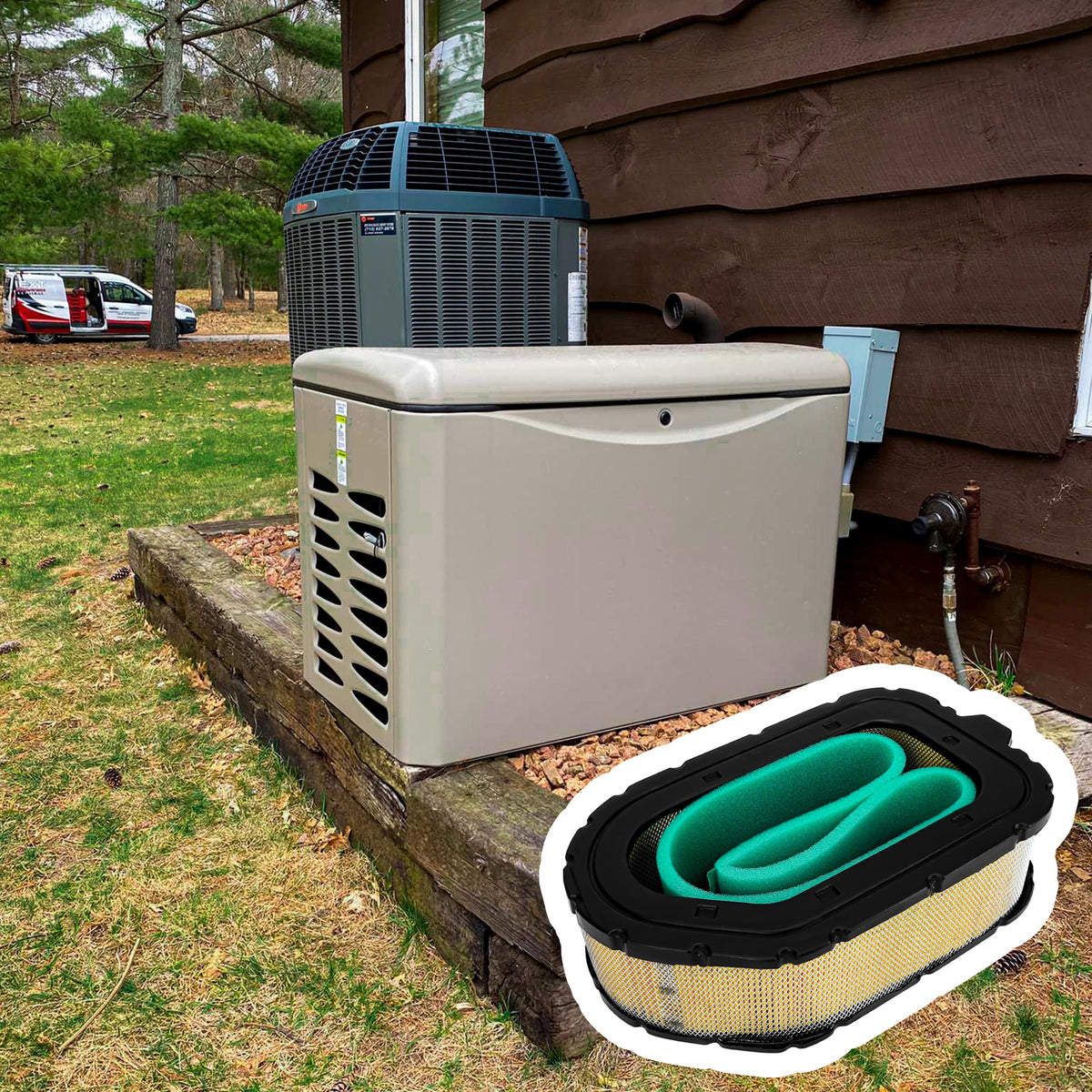 BuleVina air filter with durable foam pre-cleaner supports longer engine life.