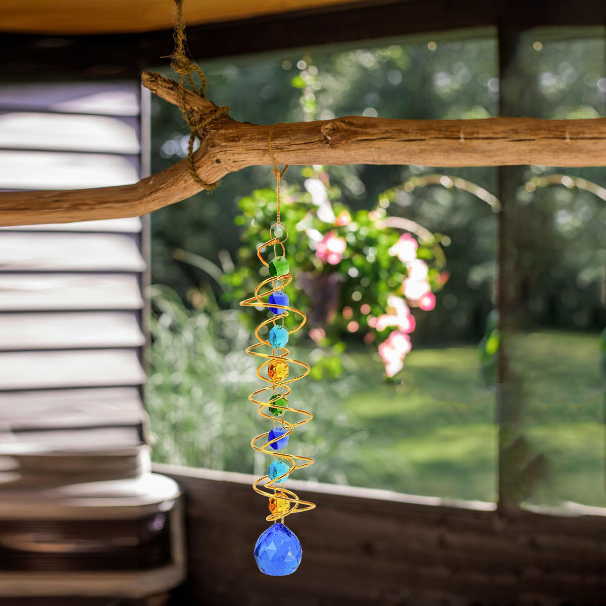 BuleVina crystal prism ornament reflects sunlight to elevate ambience.