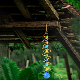 BuleVina outdoor wind spinner for garden decor and yard charm.