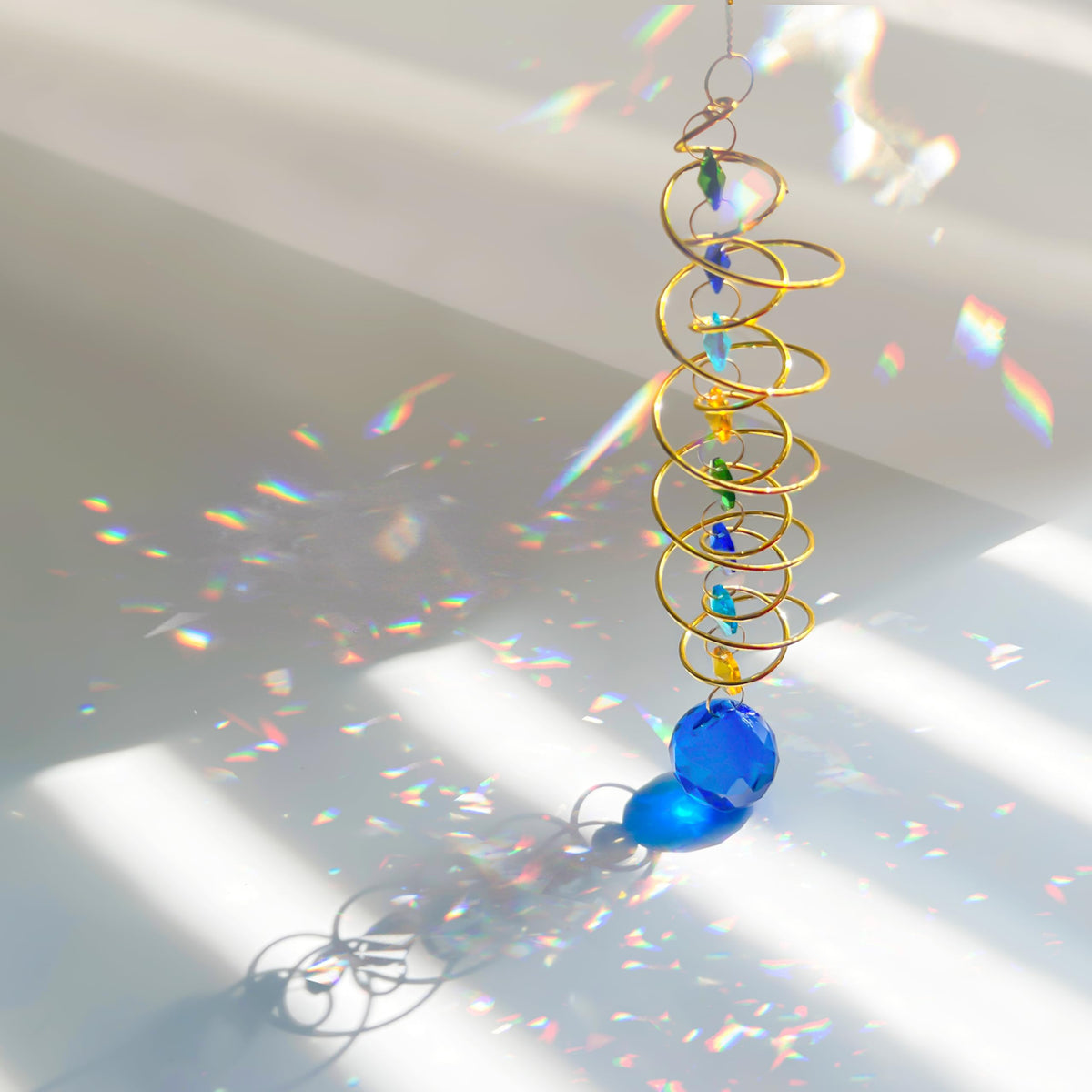 BuleVina rainbow maker crystal prisms brighten outdoor spaces with shimmering rainbows.