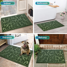 Bulijojo all-weather outdoor-indoor mat; resists rain, snow, and wind.