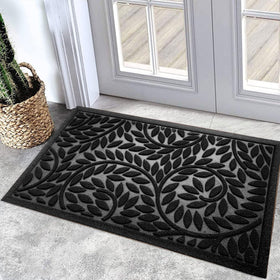 Bulijojo front door mat with natural rubber backing for durable, non-slip entry.