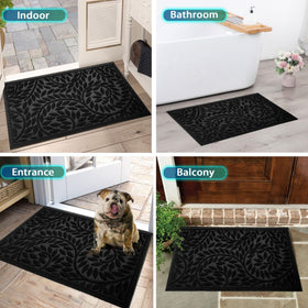 Bulijojo multipurpose mat traps dirt to keep floors cleaner.