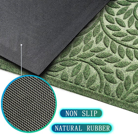 Bulijojo non-slip backing provides secure footing on any floor surface.