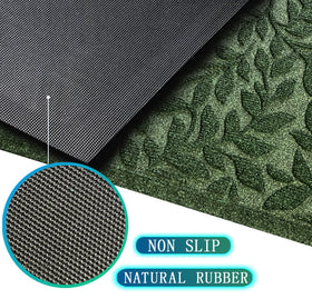 Bulijojo non-slip rubber backing; prevents shifting on smooth floors.