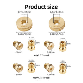Bullplus brass jet nozzles detail showing durable gas flow components