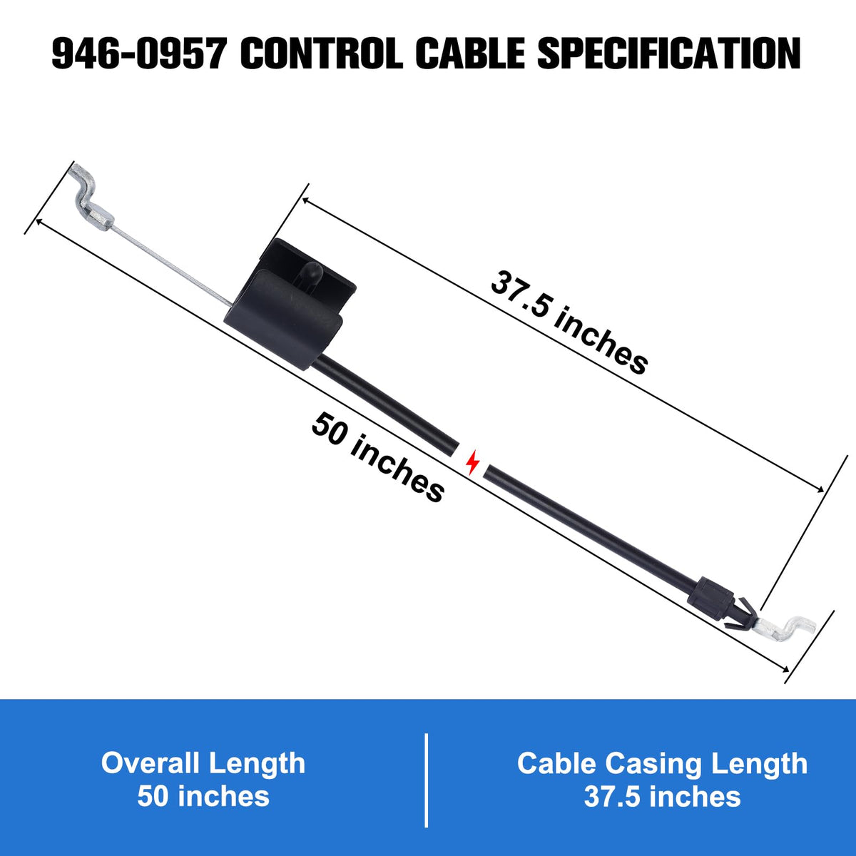 Bullwall Craftsman 247-series compatibility control cable for quick replacements