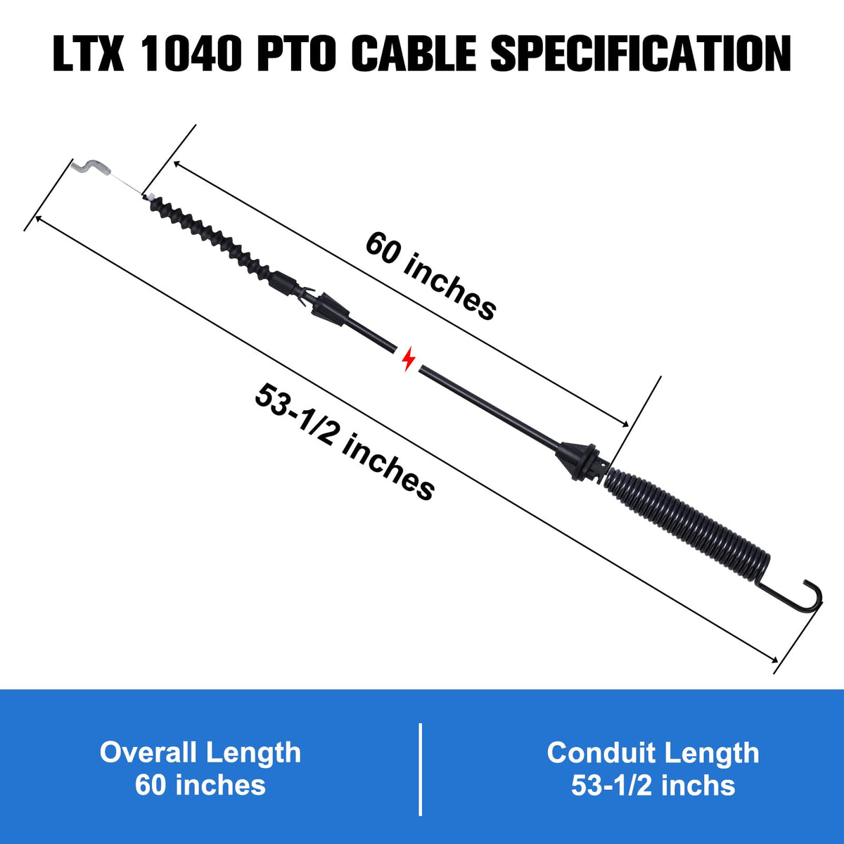 Bullwall LTX 1045 PTO cable with rugged rubber cover for outdoor wear