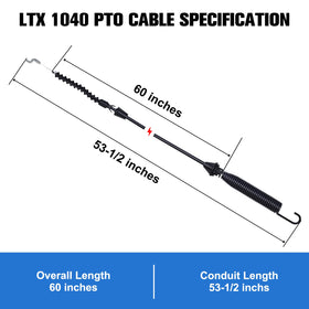 Bullwall LTX 1045 PTO cable with rugged rubber cover for outdoor wear