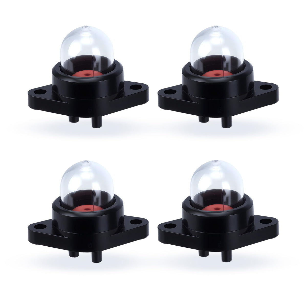 Bullwall primer bulb four-pack ready for quick replacement on small engines.
