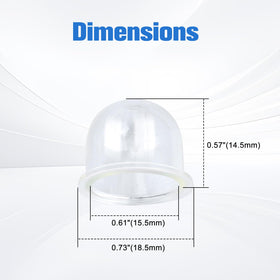 Bullwall primer bulb compatible with Craftsman and Homelite engines