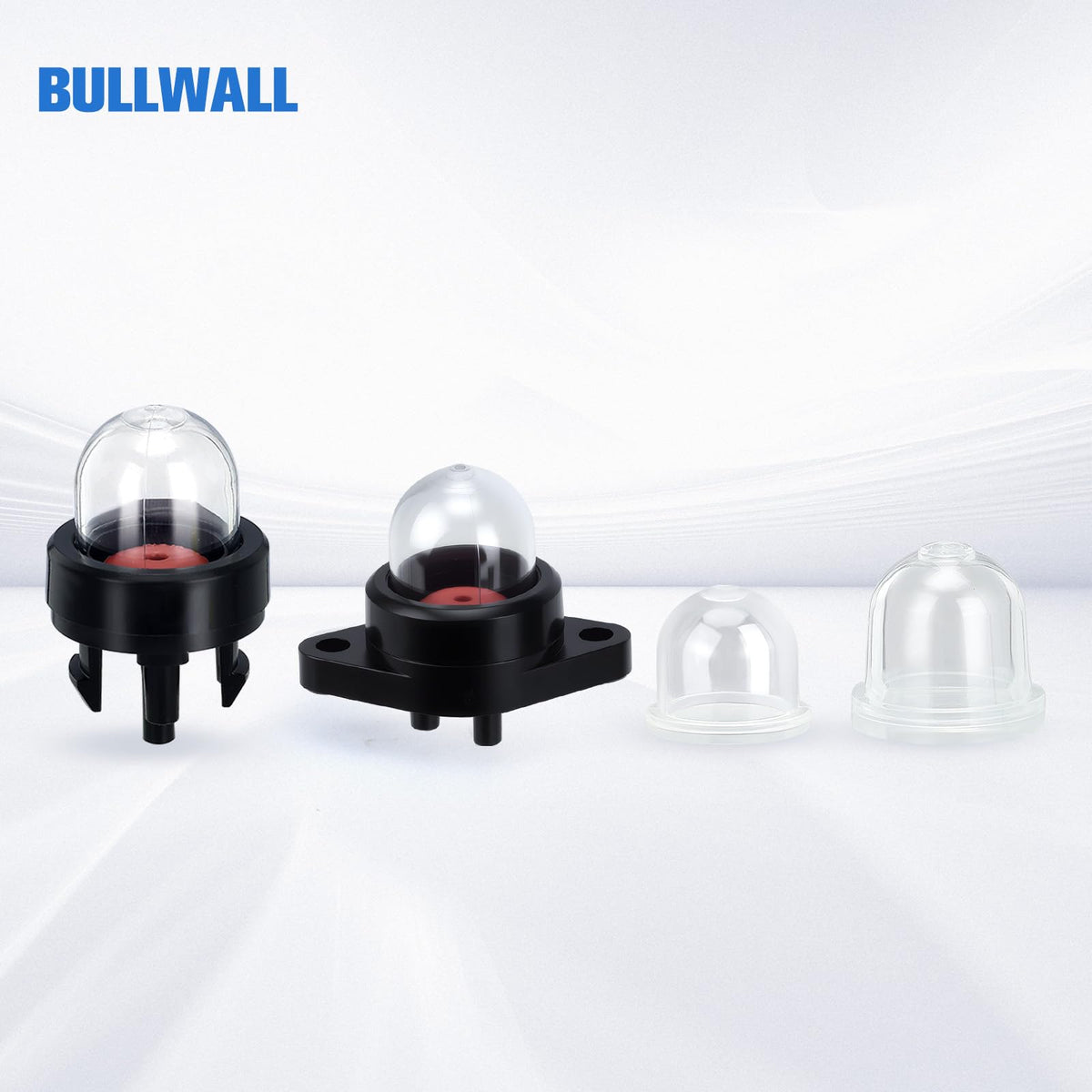 Bullwall primer bulb installed near trimmer carburetor area