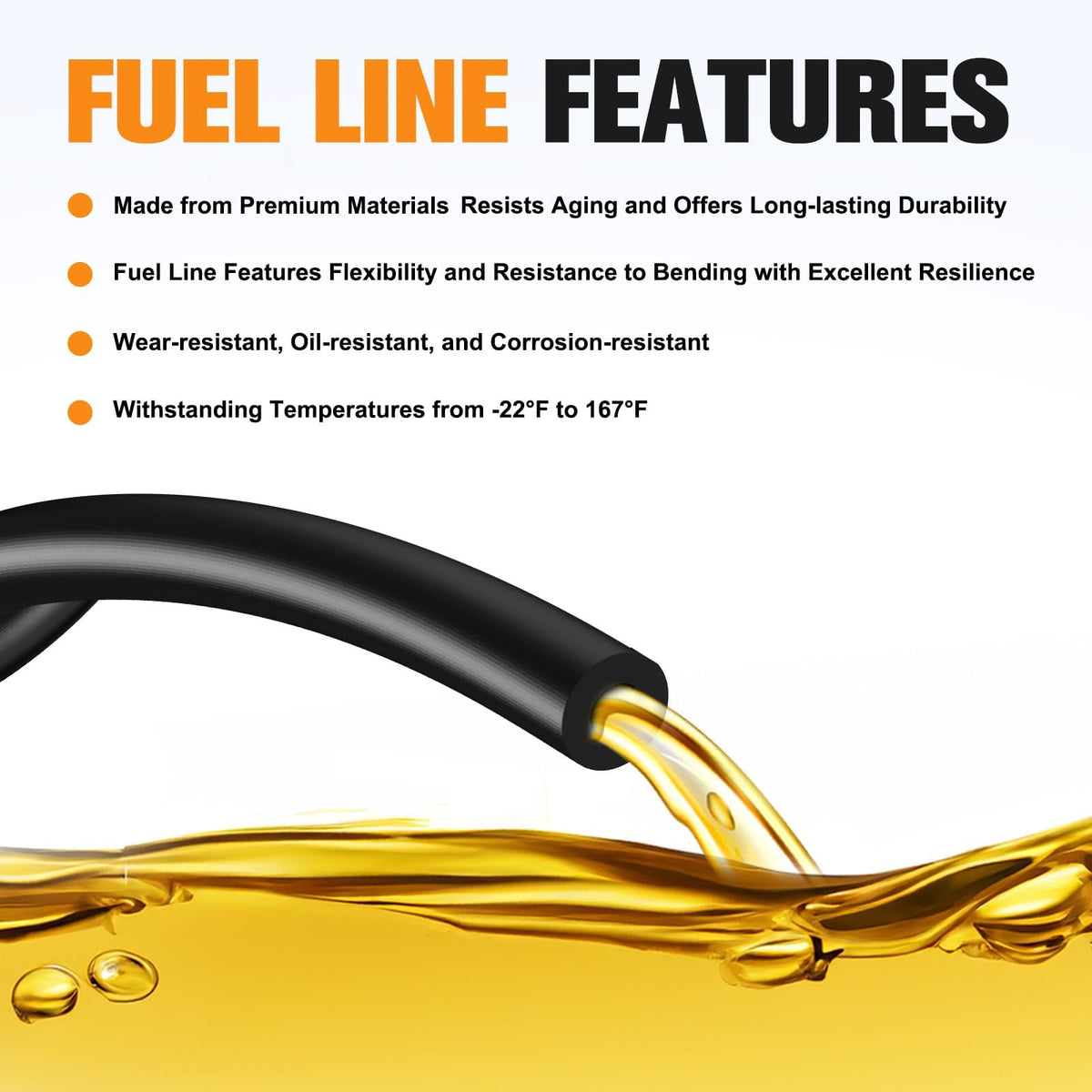 Bullwall Rancher fuel line kit assembled for straightforward installation