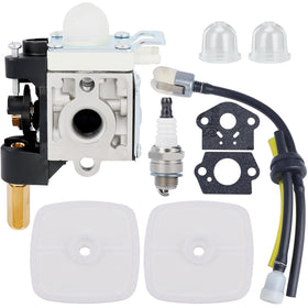 Bullwall SRM-210 carburetor close-up for direct replacement in compatible Echo trimmers.