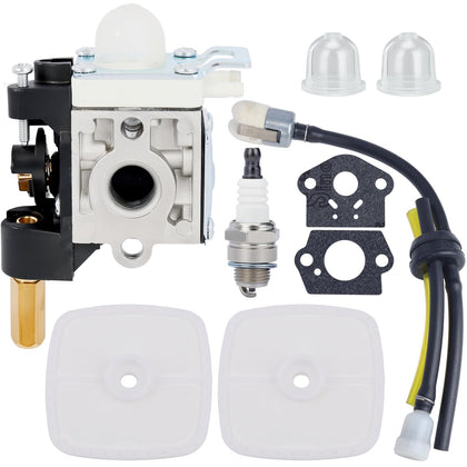 Bullwall SRM-210 carburetor close-up for direct replacement in compatible Echo trimmers.