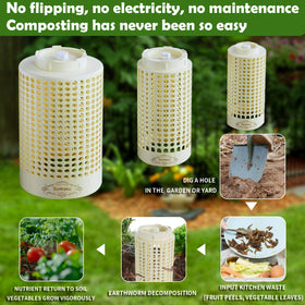 Bumaeu Underground Worm Farm small bin ideal for balconies and compact gardens.