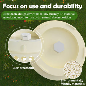 Bumaeu Underground Worm Farm top air valve supports fresh airflow and faster decomposition.