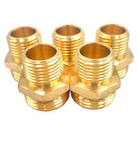 Bumugufu 3/4 GHT to 1/2 NPT male fittings pack for irrigation
