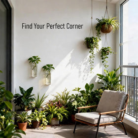 Bunhut wall planters for indoor plants ideal for vertical home displays.