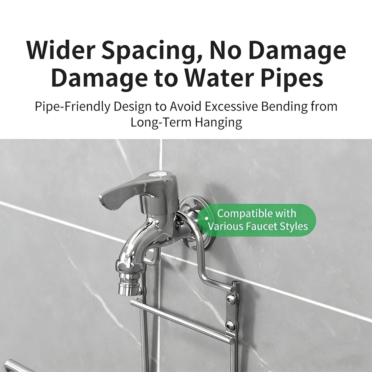 Versatile hanger suitable for hoses, cords, and industrial cables.