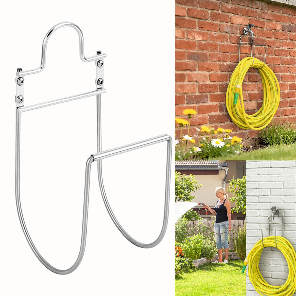 BunnyCare upgraded hose holder on wall mounts securely for outdoor use.