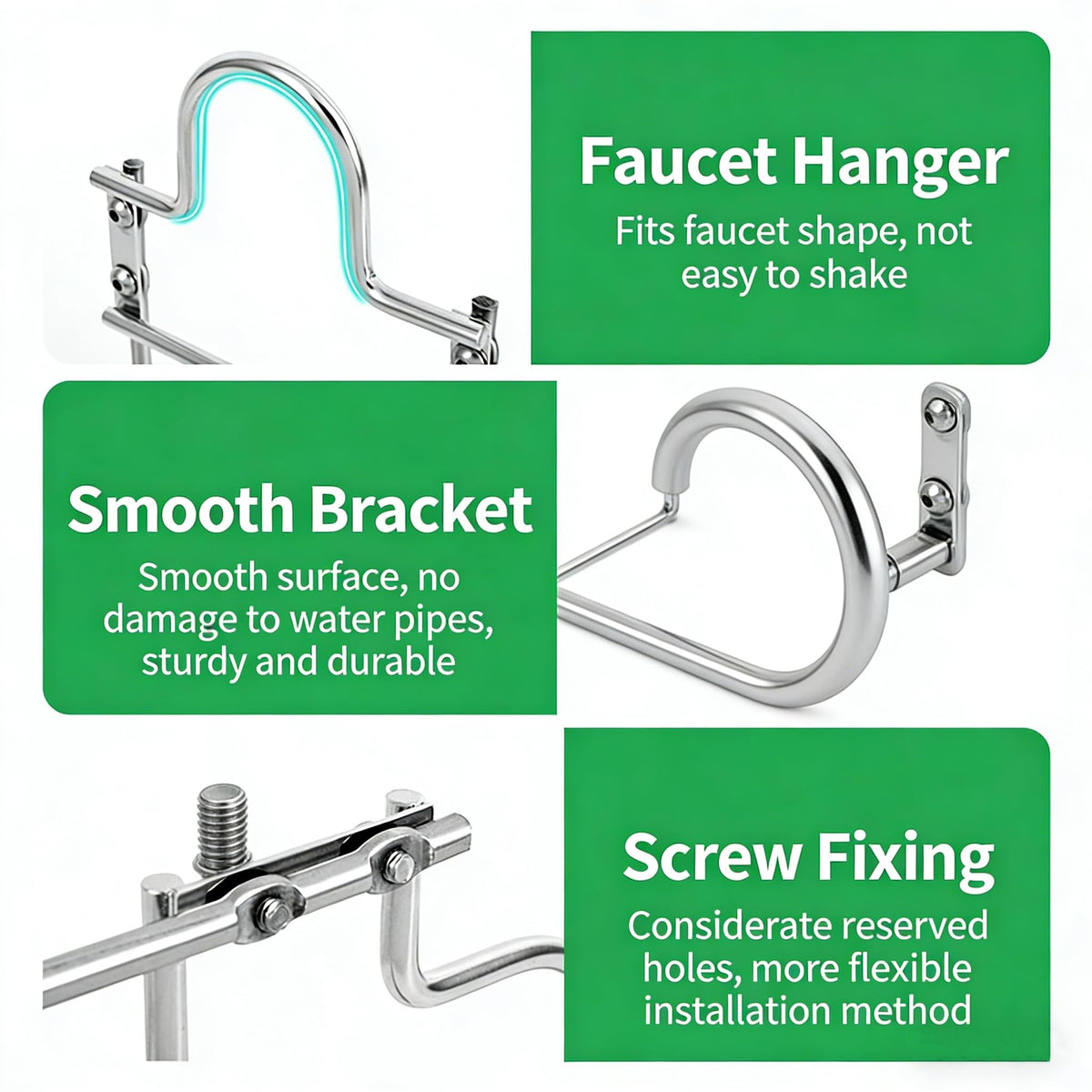 Compact wall mount saves space in garden, garage, or balcony.