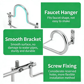 Compact wall mount saves space in garden, garage, or balcony.