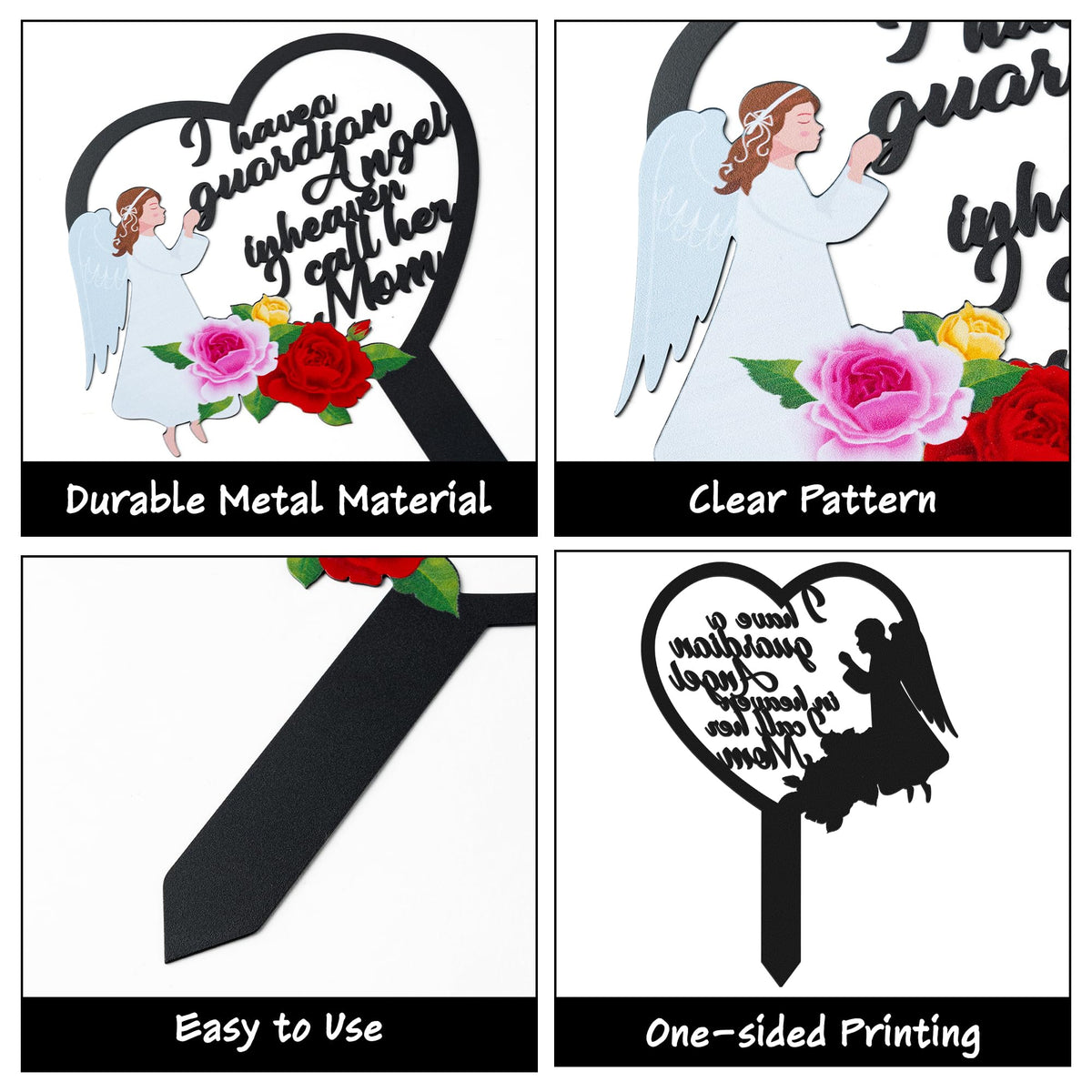 BUoonyer angel flower remembrance sign adds elegant garden tribute