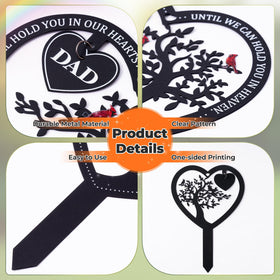 BUoonyer Dad memorial stake openwork design ideal for gardens