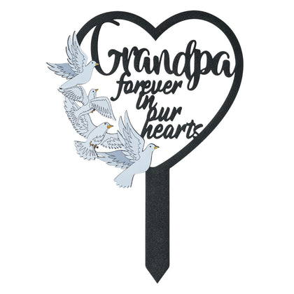 BUoonyer grandpa memorial stake in garden for outdoor remembrance