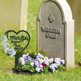 BUoonyer graveside garden decor stake suitable for lawns, paths, and patios
