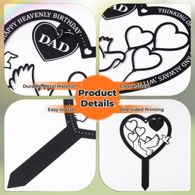 BUoonyer plaque with Happy Heavenly Birthday engraving for warm memories.