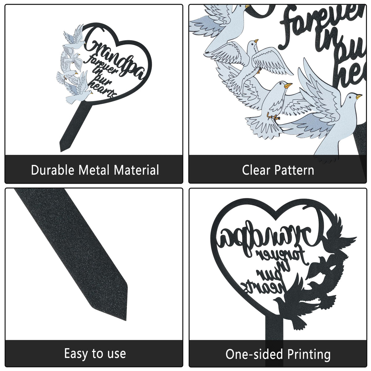 BUoonyer metal cemetery marker designed for long lasting outdoor display