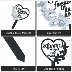 BUoonyer metal cemetery marker designed for long lasting outdoor display
