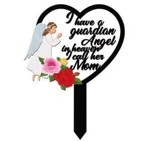 BUoonyer mom memorial angel plaque for graveside remembrance outdoors