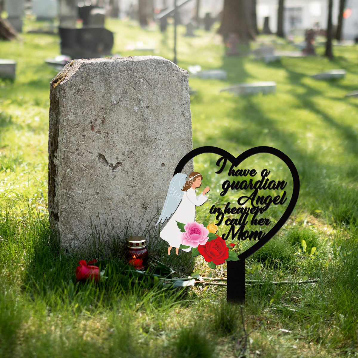BUoonyer outdoor cemetery stake stands firm against wind