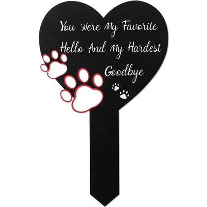 BUoonyer pet memorial cross marker on lawn is a durable outdoor grave sign.