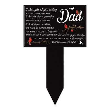 BUoonyer stake grave marker with cardinal design for heartfelt remembrance