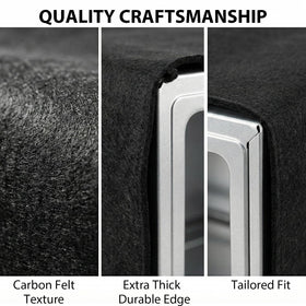 Buraku burn-proof felt keeps setup tidy in variable camping conditions.