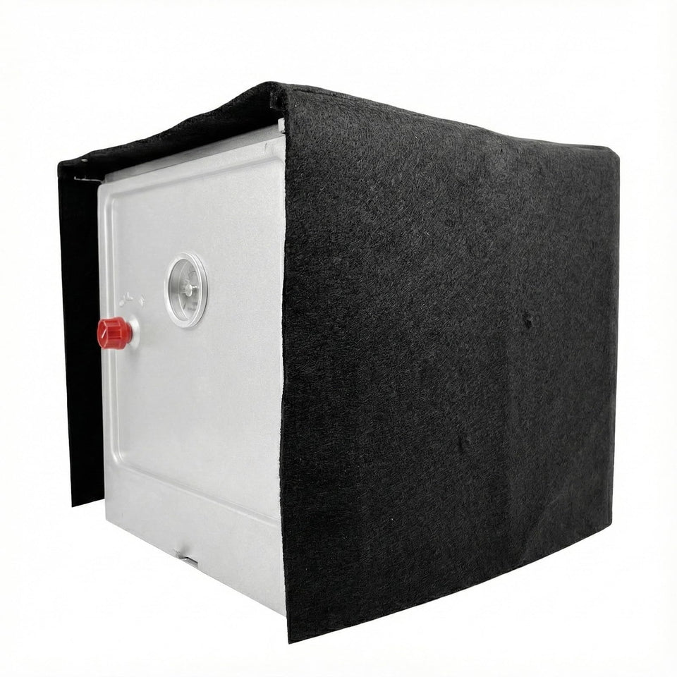 Buraku camping oven cover with heat-resistant blanket for improved heat retention during cooking.