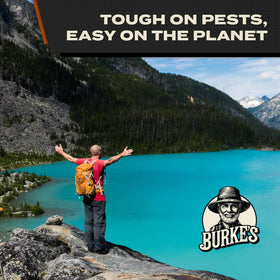 Burke's Bug Repellent Spray tick-deter application reduces yard exposure.