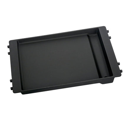 Burly Grill 7566 enameled cast iron griddle top provides even heat distribution.