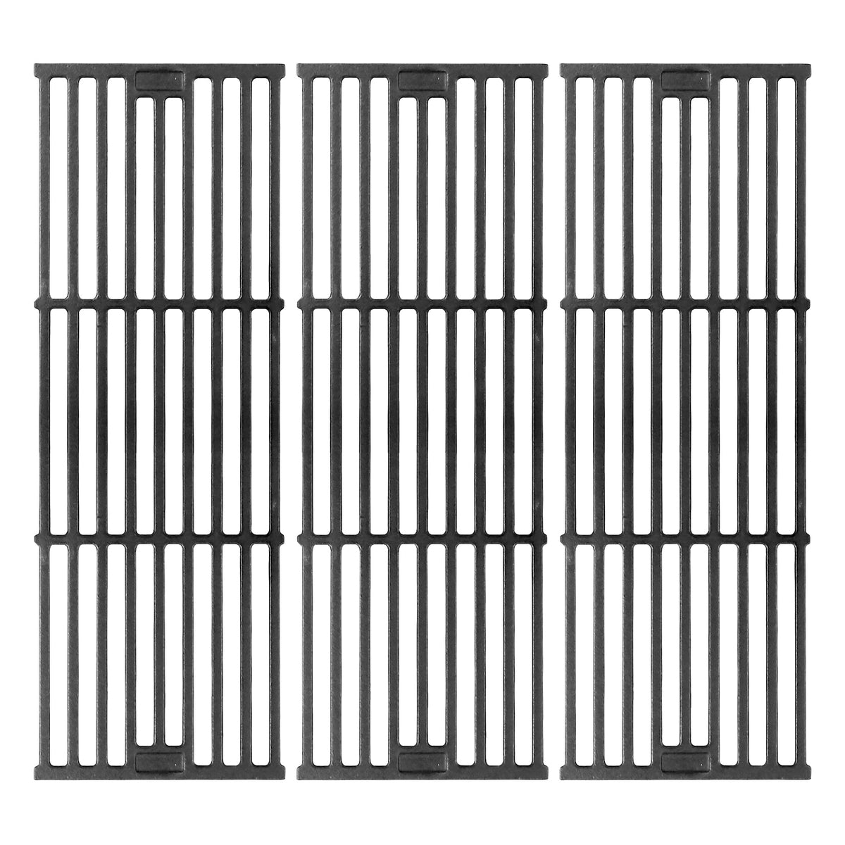 Burly Grill cast iron grate for Char-Griller 2121 front view, high heat retention for even searing.