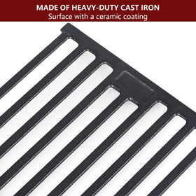 Burly Grill cast iron grate for Char-Griller 2222, durable and easy to clean surface.