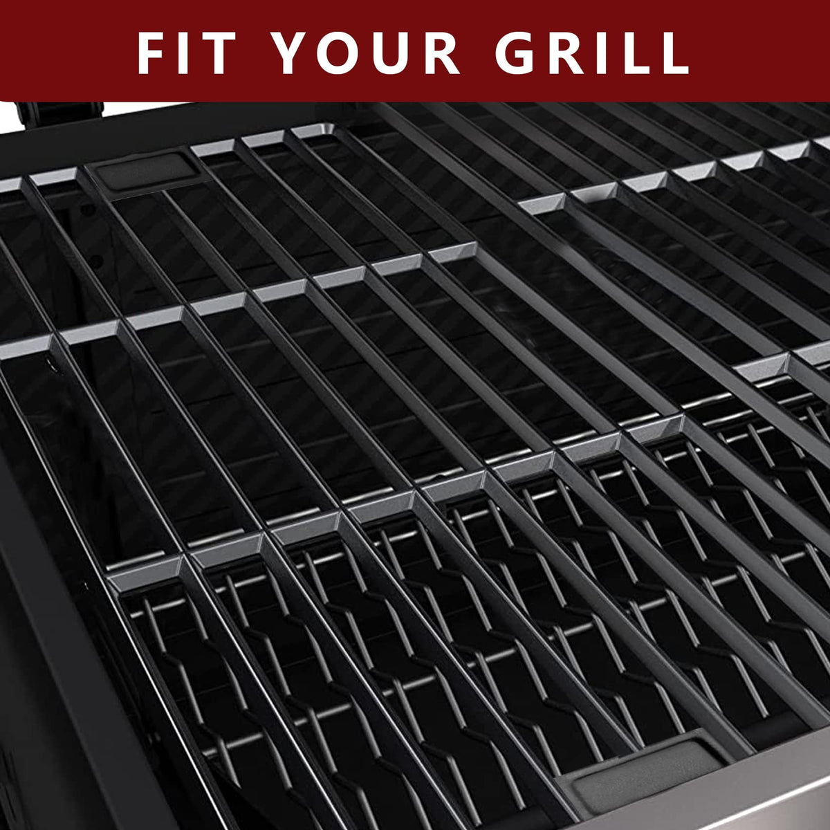 Burly Grill cast iron grate for Char-Griller 3001, heavy-duty construction for long-lasting performance.